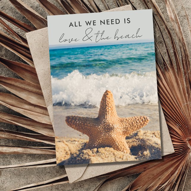 Faire-part de mariage Mariage sur la plage et Amou (Créateur téléchargé)