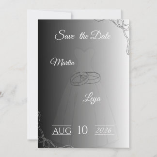 Faire-part de mariage | Mariée & Marié Élégants Mo