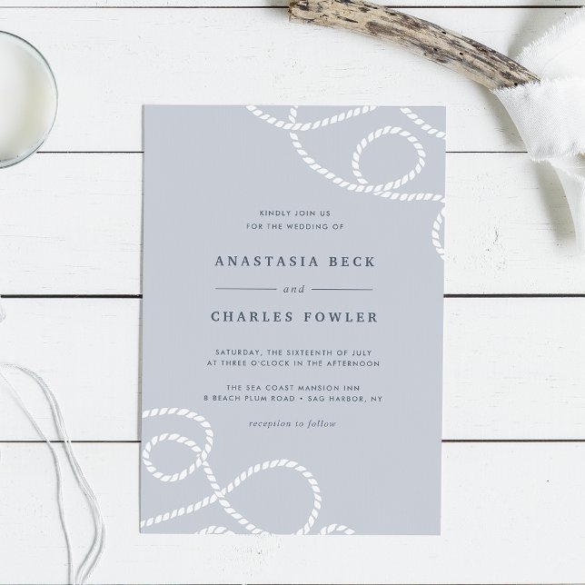 Faire-part de mariage marin | Brume (Créateur téléchargé)