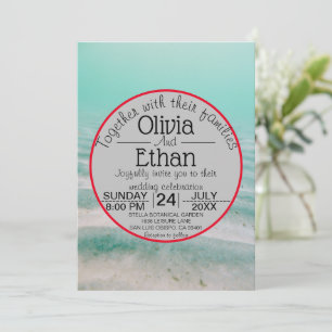 Faire-part de mariage marine étoile sous-marine