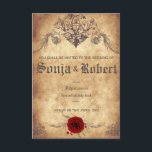 Faire-part de mariage médiéval personnalisable<br><div class="desc">Faire-part de mariage médiéval
D'autres parties de l'ensemble : http://www.zazzle.com/arcueid/collections</div>