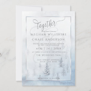 Faire-part de Mariage   Merveilleux Paysage Hivern