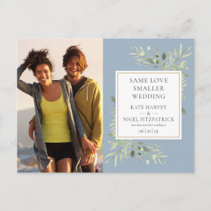 Faire-part de mariage micro Dusty Blue