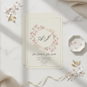Faire-part de mariage minimal moderne – Élégant JP