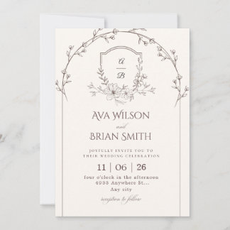 Faire-part de mariage minimaliste