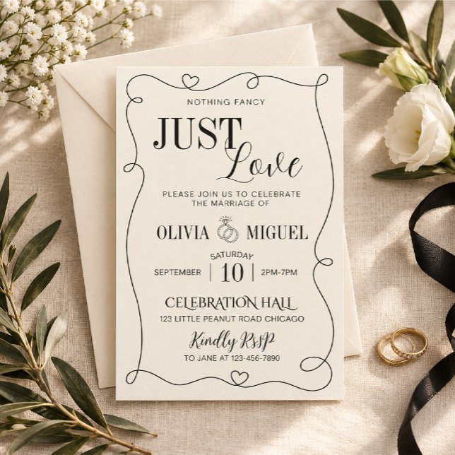 faire-part de mariage minimaliste (Créateur téléchargé)