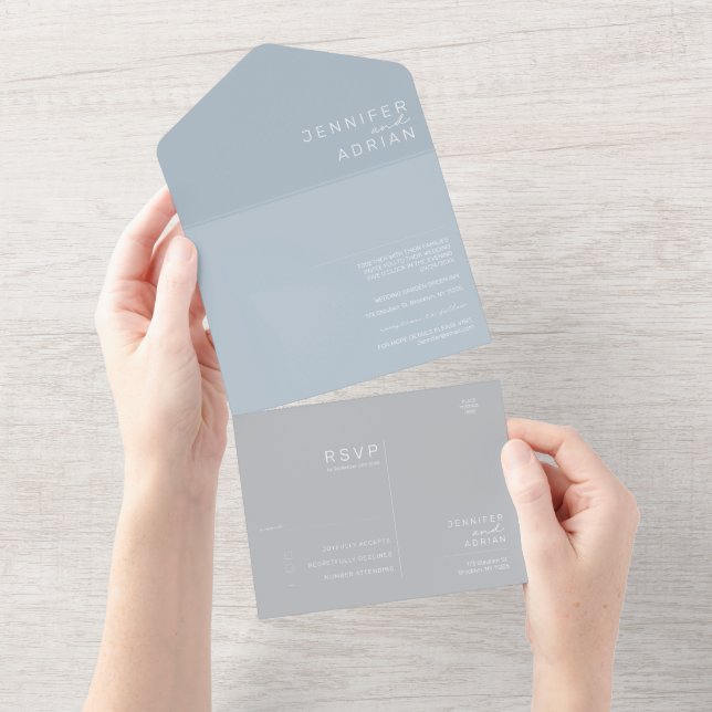 Faire-part de mariage minimaliste (Déchirure)