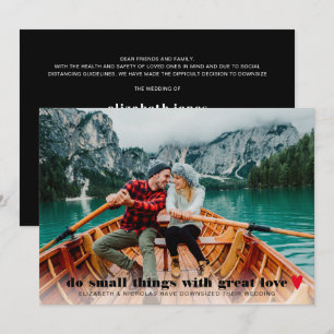 Faire-part de mariage minimaliste avec photo