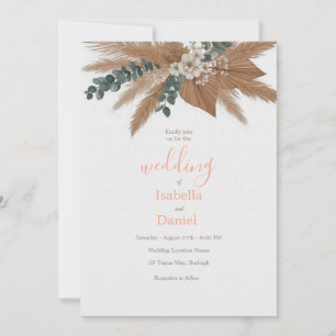 Faire-part de mariage minimaliste Boho
