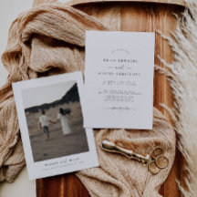 Faire-part de mariage minimaliste Boho