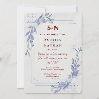 Faire-part de mariage minimaliste moderne