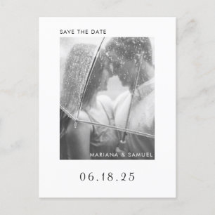 Faire-Part de Mariage Minimaliste Moderne avec Pho