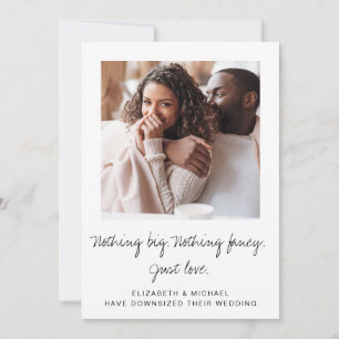Faire-part de mariage minimaliste réduit