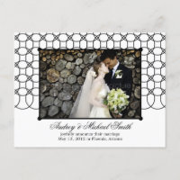 Faire-part de mariage Modern Rings/Enregistrer la