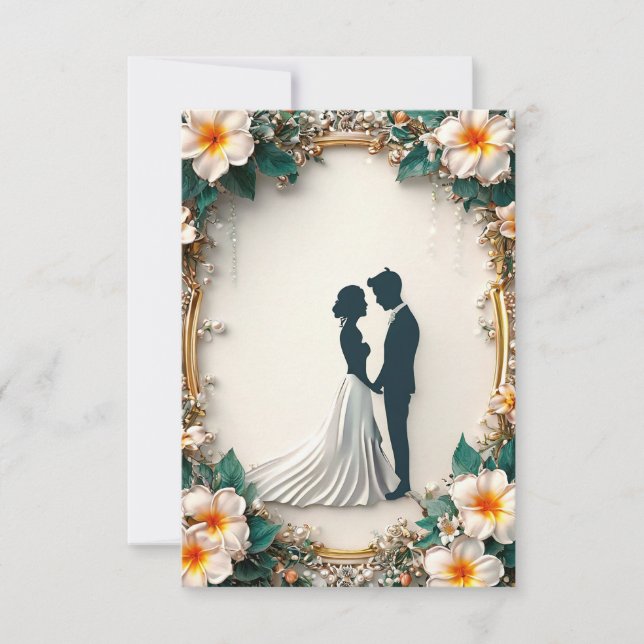 Faire-part de mariage moderne (Devant)