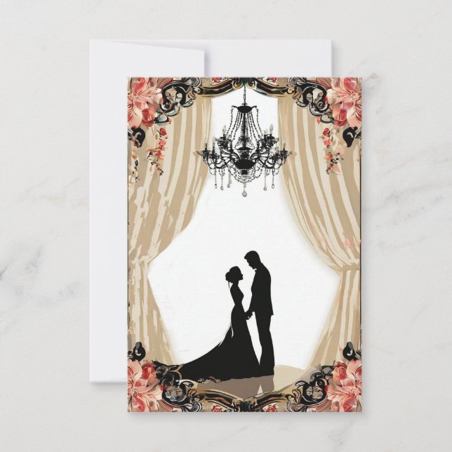 Faire-part de mariage moderne (Devant)