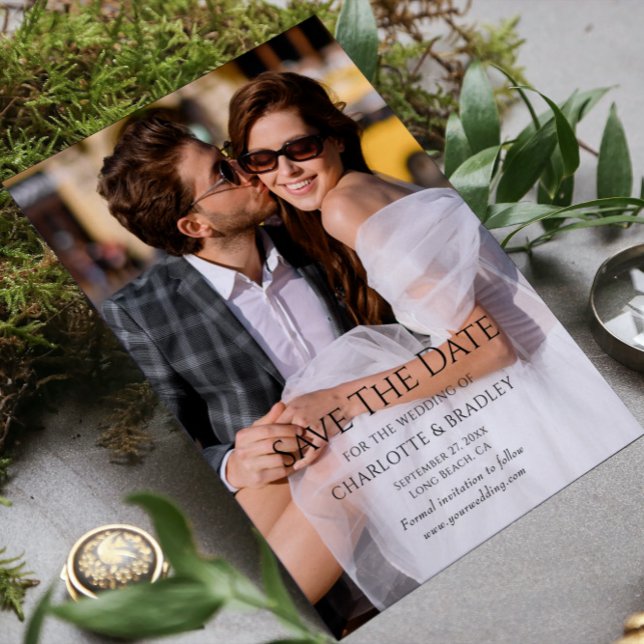 Faire-part de mariage moderne à deux photos (Créateur téléchargé)