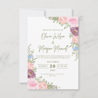 Faire-part de mariage moderne avec Enregistrer la
