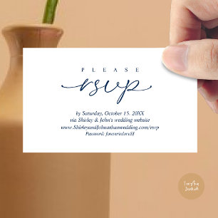Faire-part de mariage moderne avec RSVP, via site