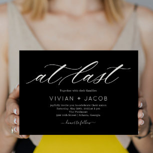 Faire-part de mariage moderne couleur modifiable E