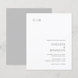 Faire-part de mariage moderne de Chelsea Gray