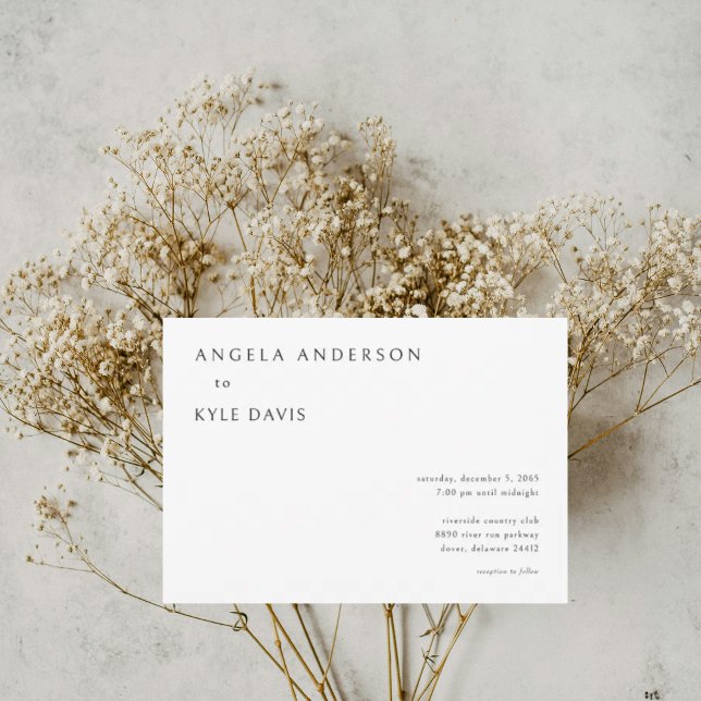 Faire-part de mariage moderne des parents de marié (Créateur téléchargé)