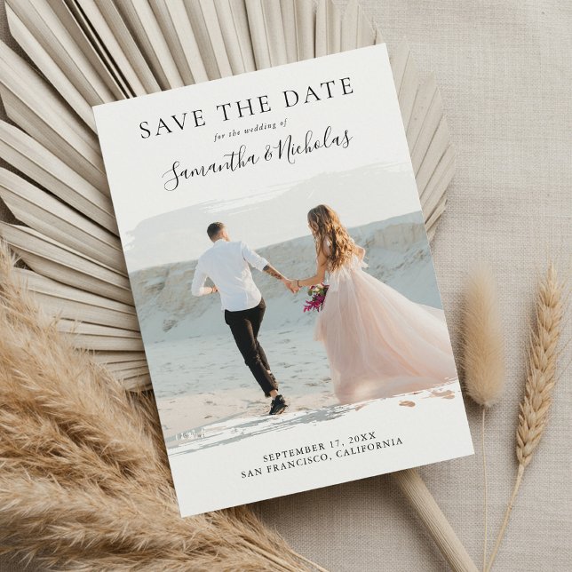 Faire-part de mariage moderne élégant avec photo (Créateur téléchargé)