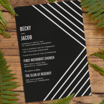 Faire-part de mariage moderne géométrique Kraft no