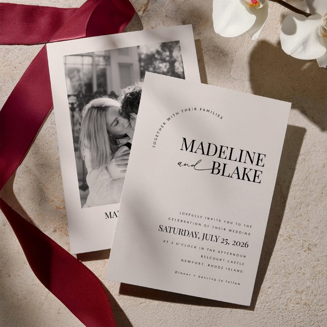 Faire-part de mariage moderne MADDIE (Créateur téléchargé)