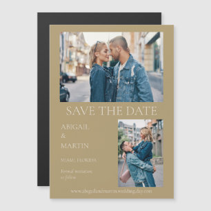 Faire-part de mariage moderne or Date de sauvegard