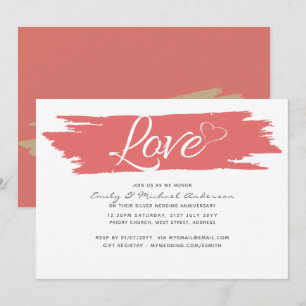 Faire-part de mariage moderne pour anniversaire de