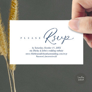 Faire-part de mariage moderne RSVP, via le site we