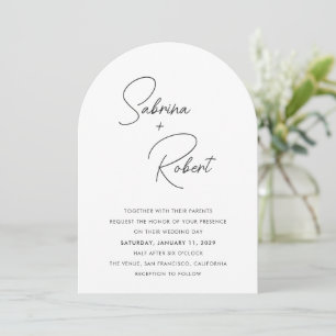 Faire-part de mariage moderne Sabrina