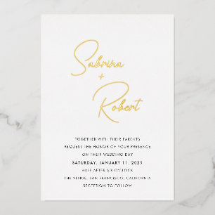 Faire-part de mariage moderne Sabrina