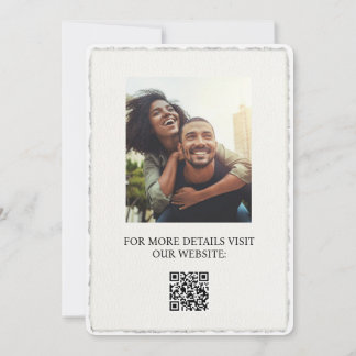 Faire-part de mariage moderne simple Faux