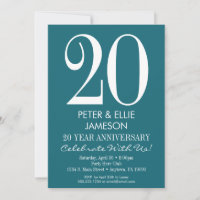 Faire-part de mariage moderne turquoise sarcelle