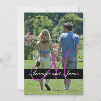 Faire-part de mariage Monogramme moderne