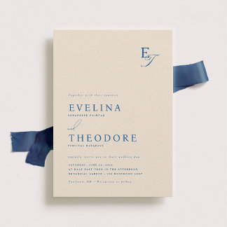 Faire-part de mariage Monogramme Parker