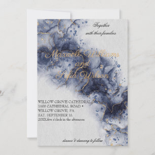 Faire-part de mariage Moody Aquarelle Peinture