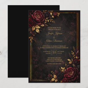 Faire-part de mariage Moody Flowers