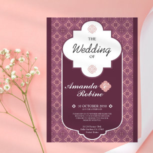 Faire-part de mariage Motif géométrique
