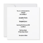 Faire-part de mariage motocyclette personnalisée