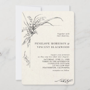 Faire-part de mariage Muguet