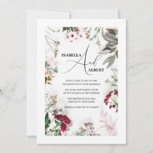 Faire-part de mariage naturel doux