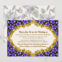 Faire-part de mariage New Jersey Violet