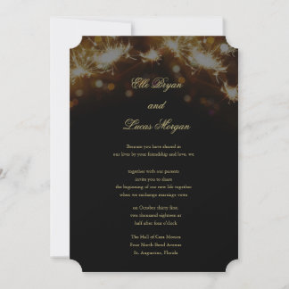 Faire-part de mariage nocturne