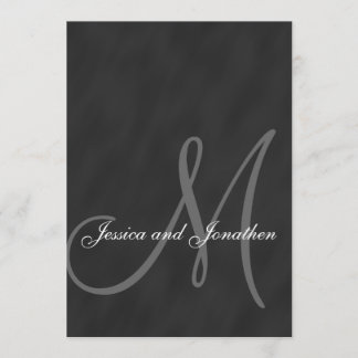 Faire-part de mariage noir et blanc de tableau