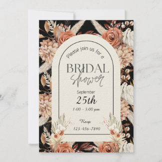 faire-part de mariage noir et marron