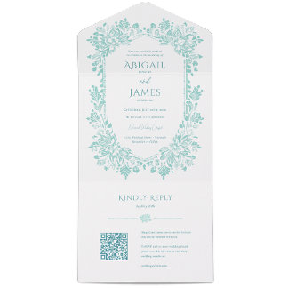 Faire-part de mariage Norwich avec carte RSVP
