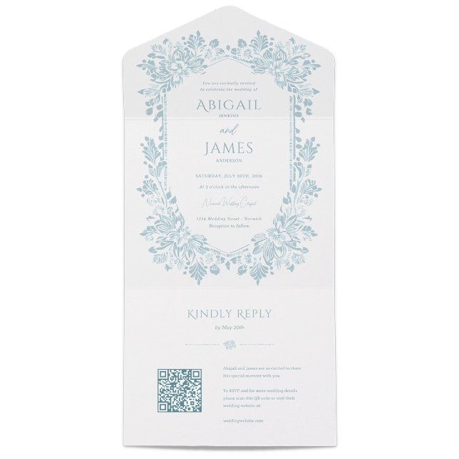 Faire-part de mariage Norwich avec carte RSVP (Créateur téléchargé)